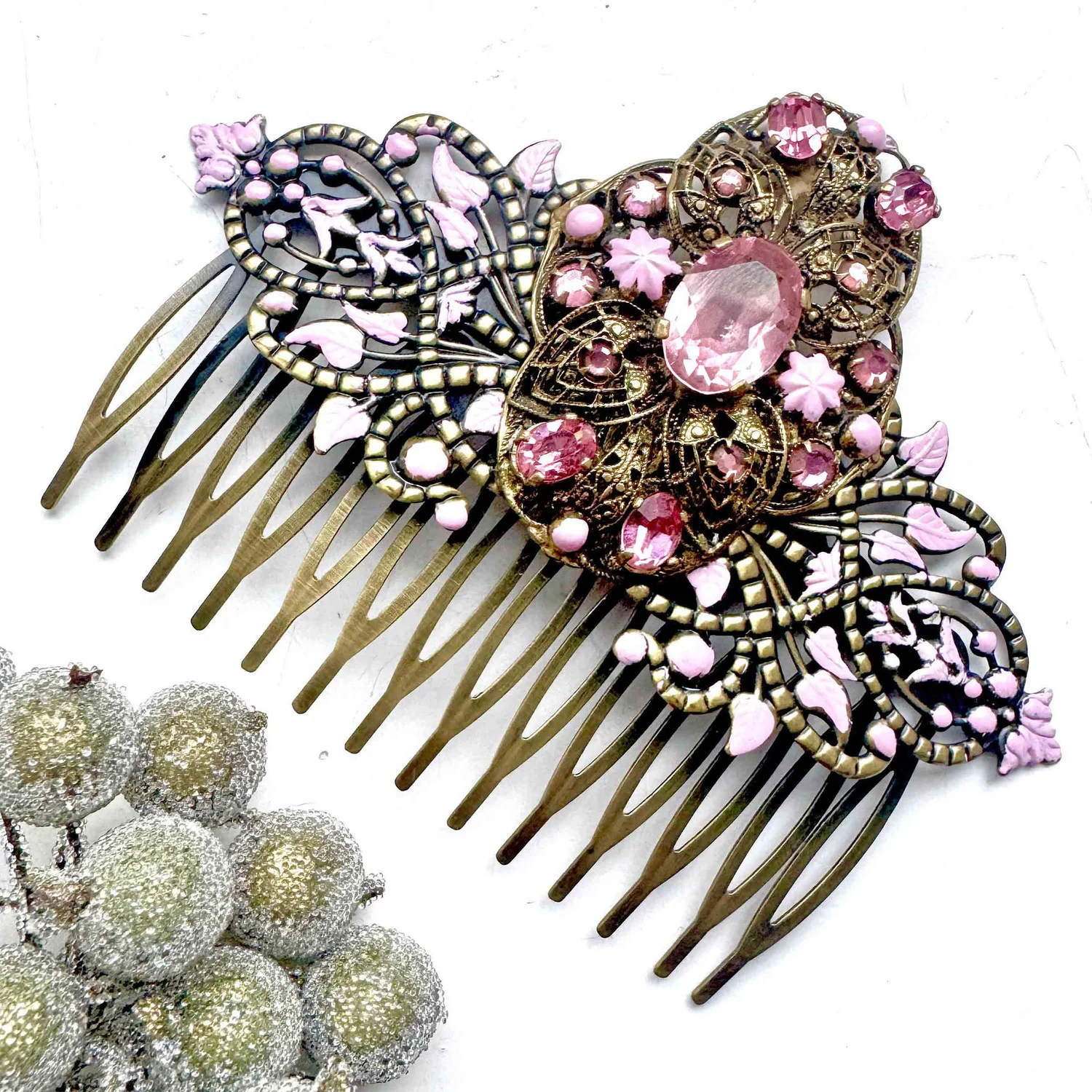 Victorian-style Hair Combs Scarce Find! Antique Victorian  main image 3