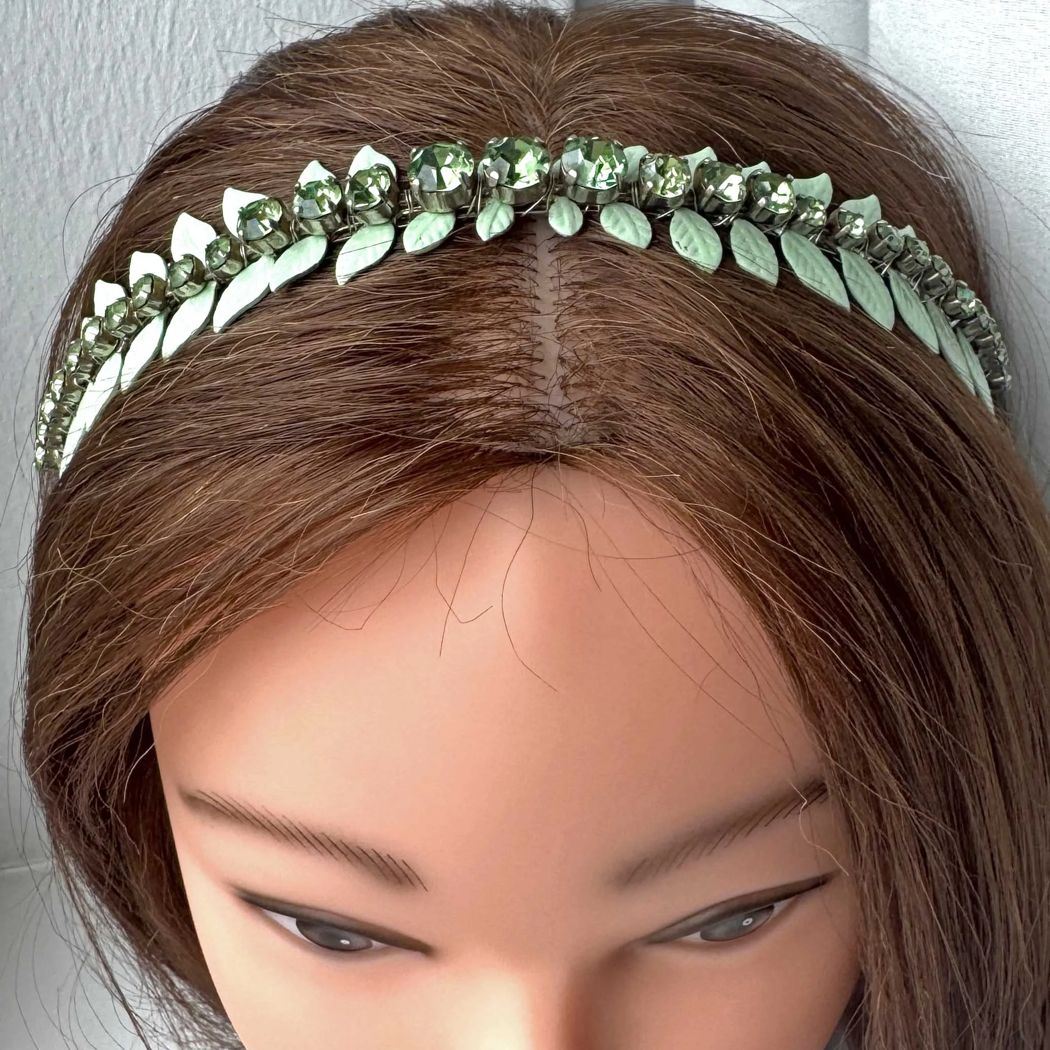 Vintage Mint Green Bridal Tiara