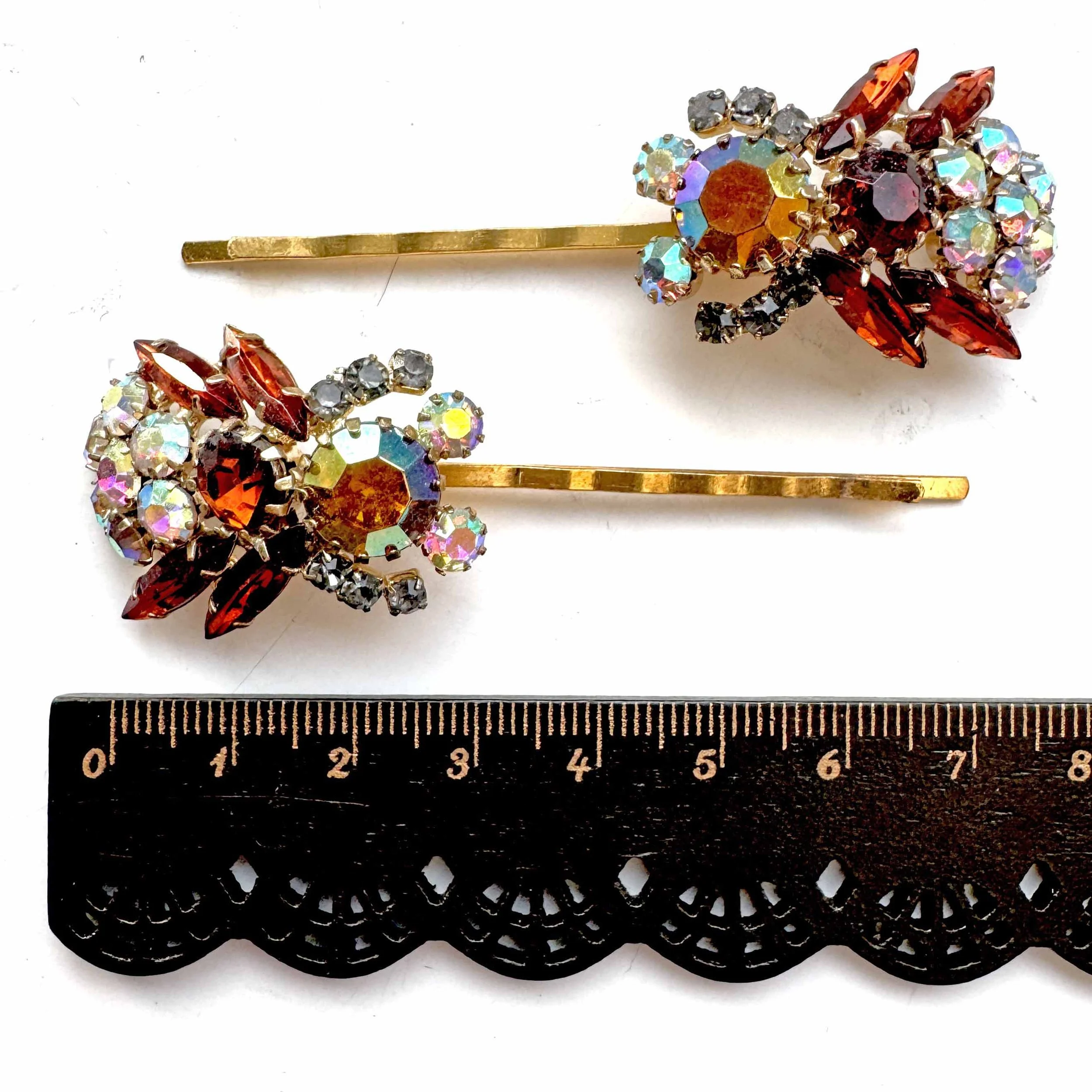 vintage bee bobby pins, vintage bobby pins, vintage hair accessories