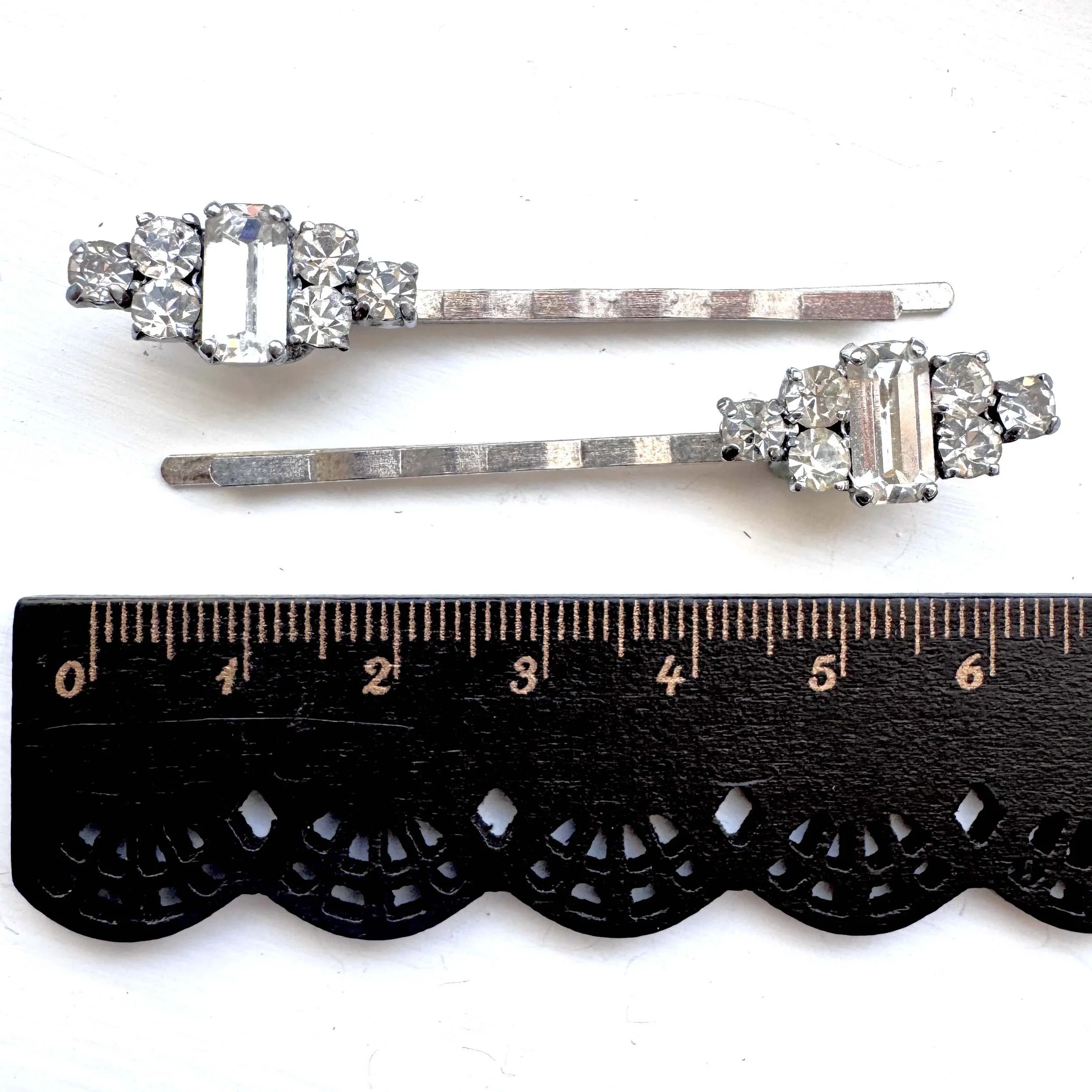 vintage rhinestone wedding hair pins, vintage hair accessories