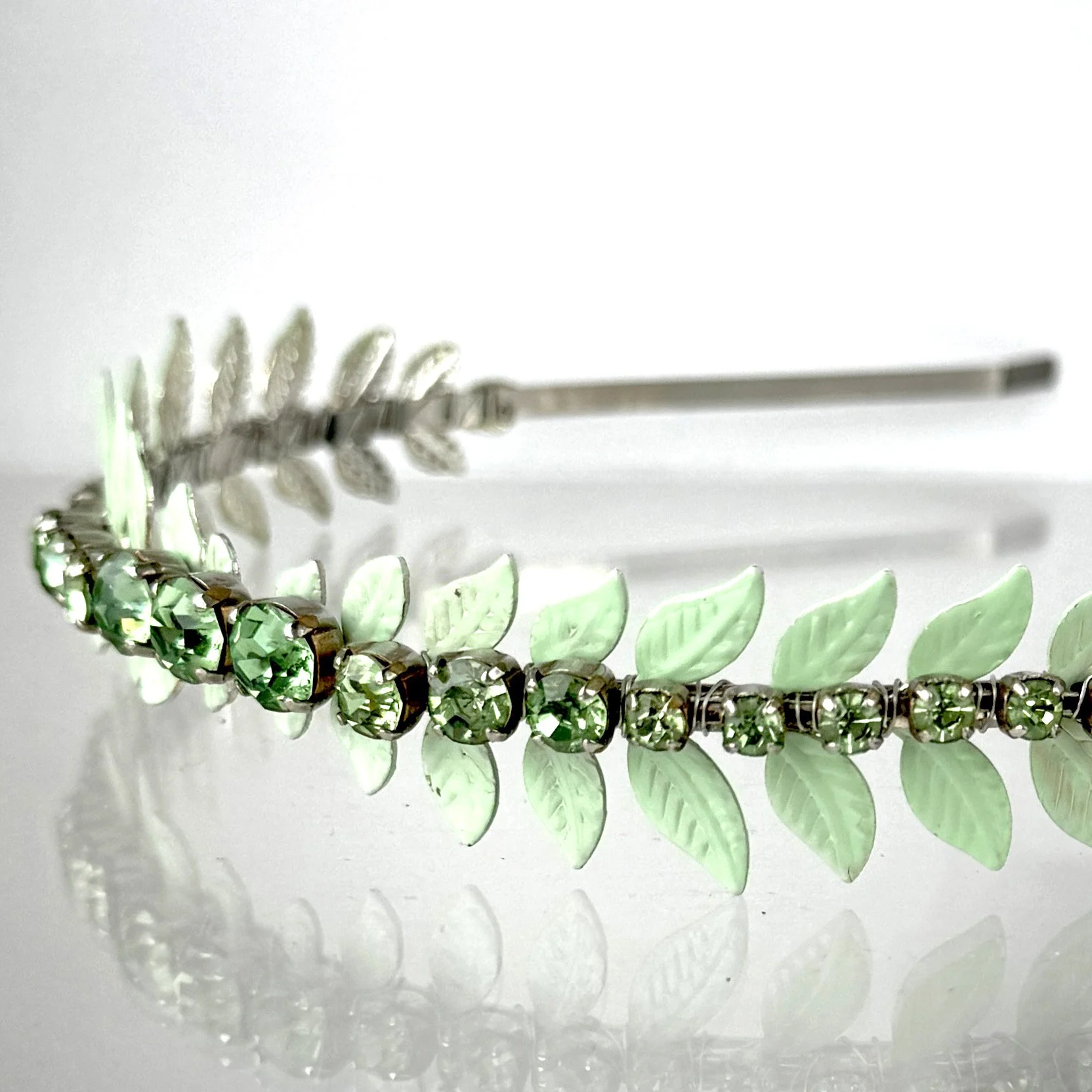 Vintage Mint Green Bridal Hair Band