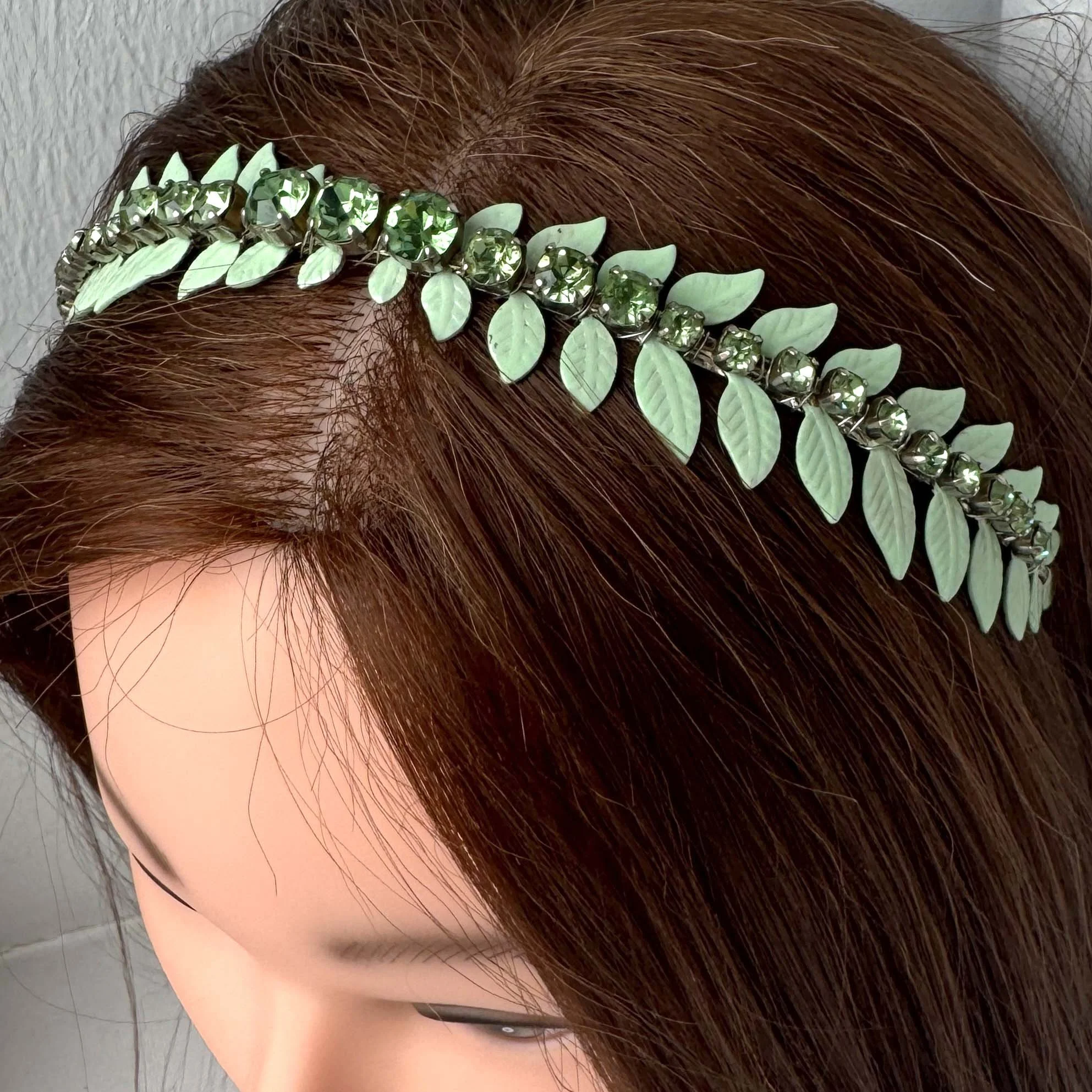 Vintage Mint Green Bridal Hair Piece
