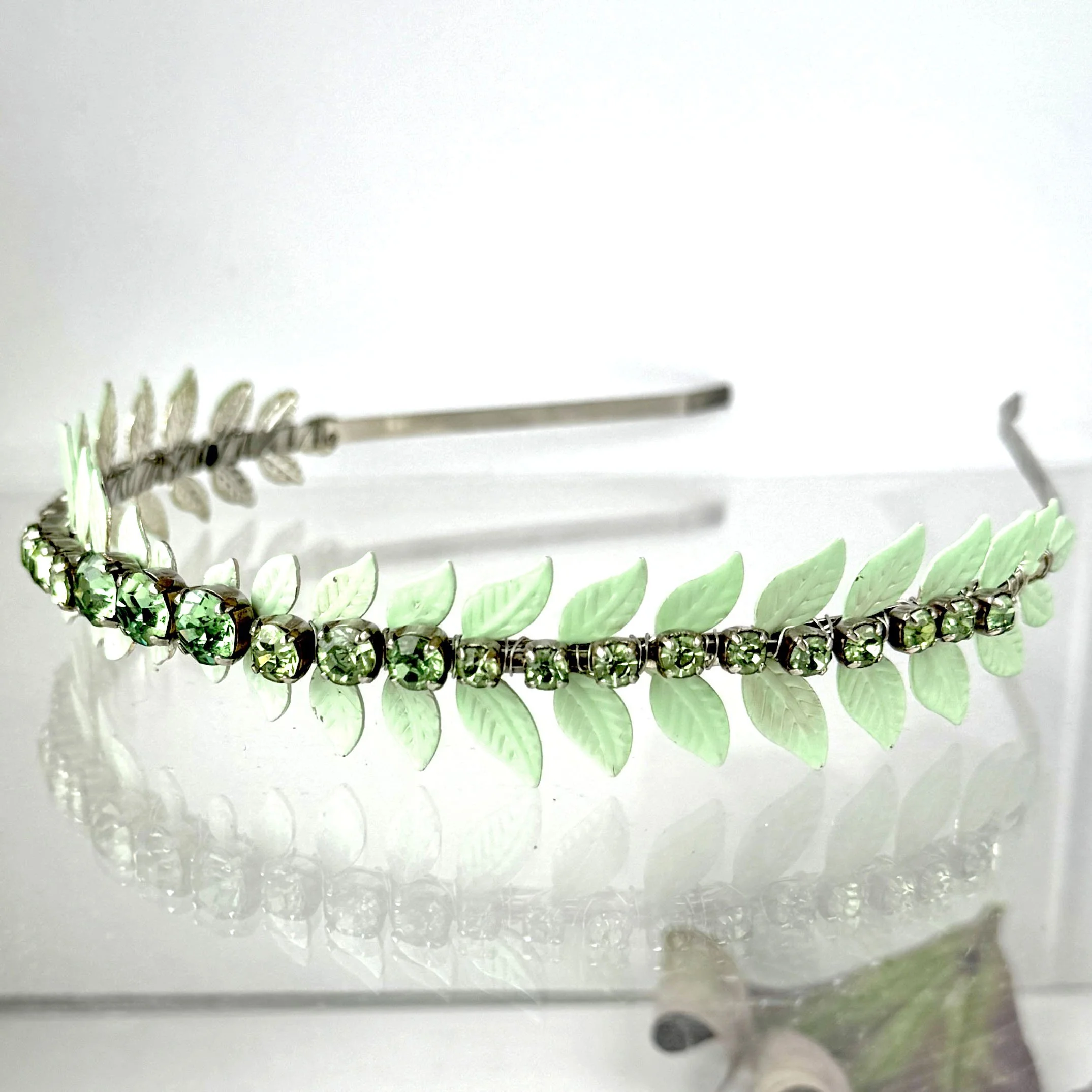Vintage Mint Green Wedding Head Piece