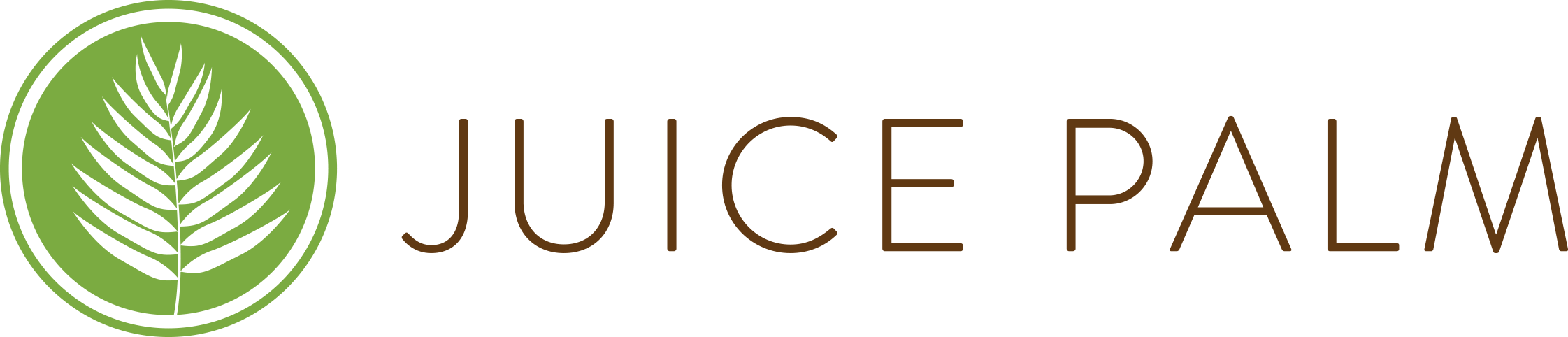 Juice Palm Logo Horizontal Green and Brown.png