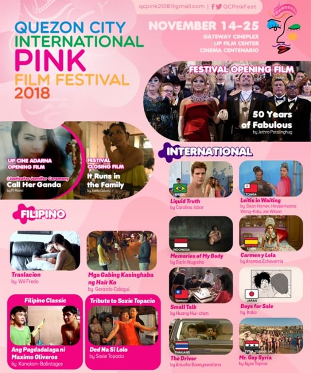 50 Years of Fabulous is honored to be opening the QC International Pink Film Festival! ✨👑✨ #50YearsOfFab #QCPink2018 ... Director @jethrocuenca and star @KhmeraRouge in attendance! #LGBTQ ❤️🏳️&zwj;🌈 #JoseSarria #lgbt #pride #equality #queer #lgbtp