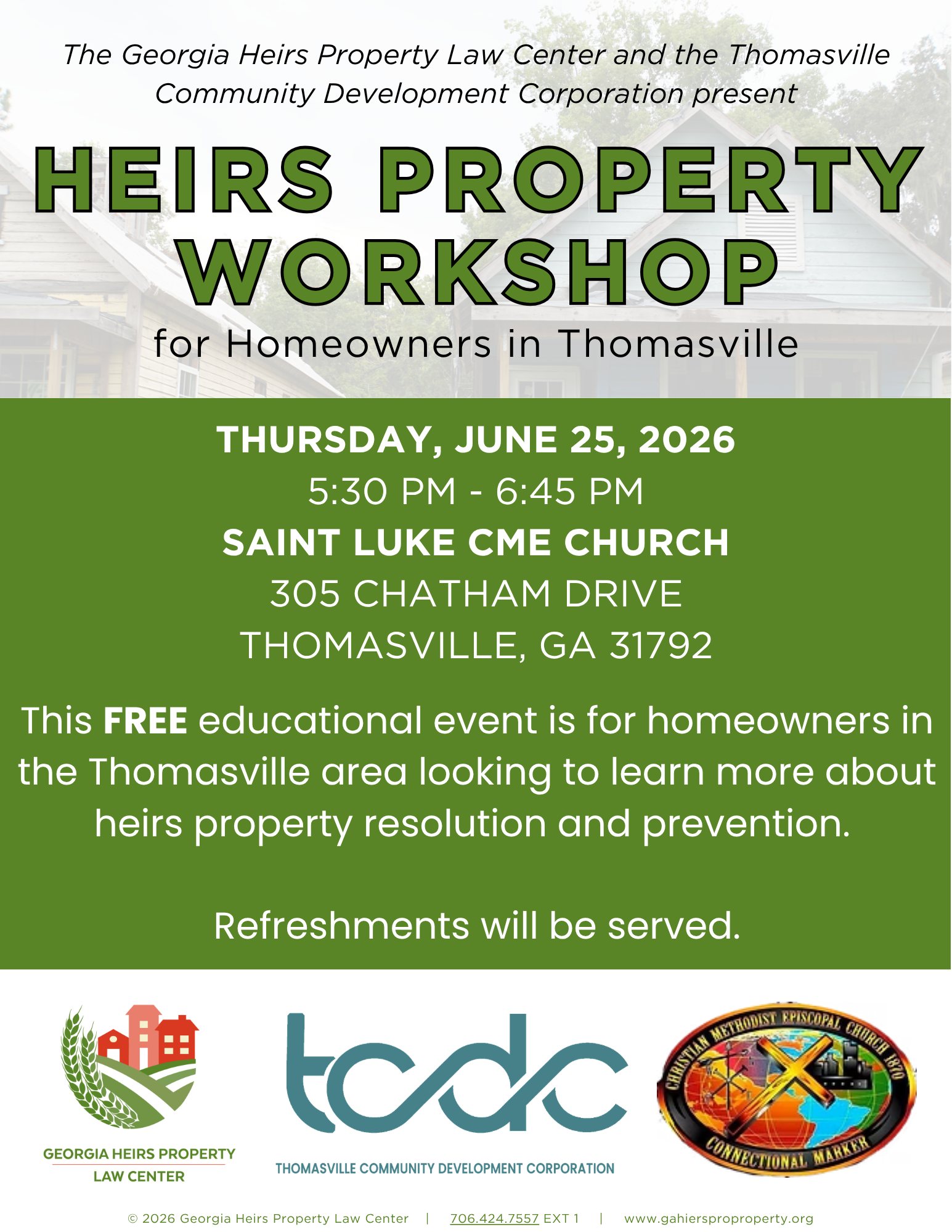 Thomasville Heirs Property Workshop