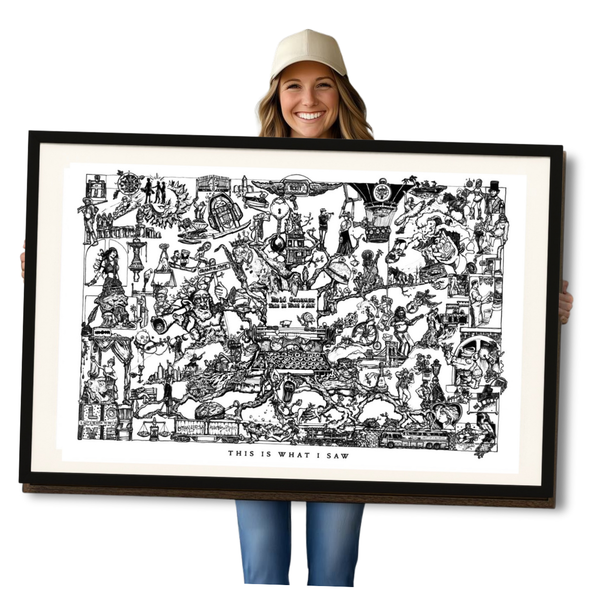 This is what I saw framed print.png