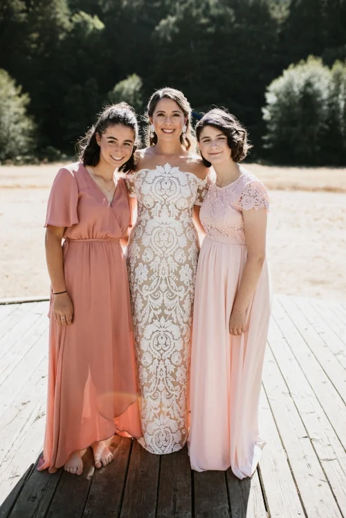 Aly and her two twin sisters. Photo by Holly Shankland Photography