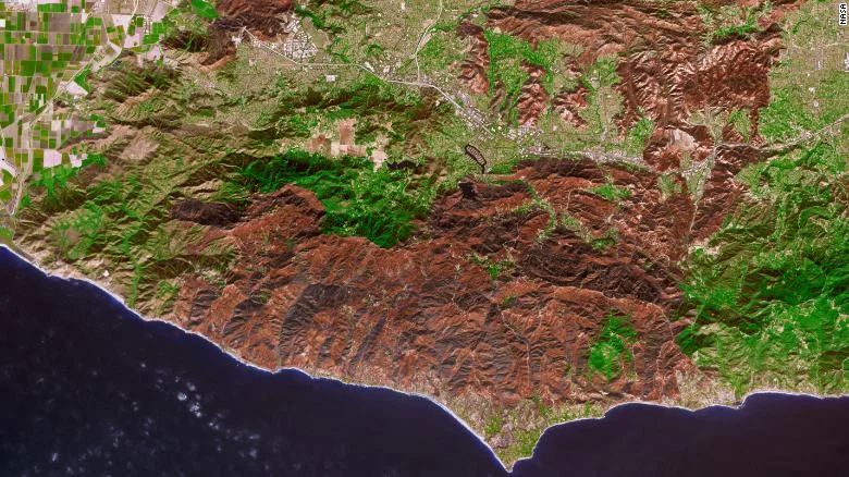 The Burn Scar from outer space.