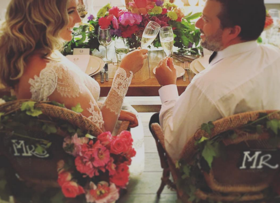 Mr & Mrs chair backs.