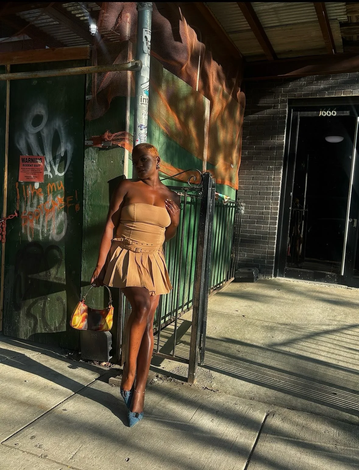 I don&rsquo;t look like what I been through so I&rsquo;m spending the rest being fine af 🤎
.
.
Blonde pixie cut, blonde hair, black women fashion, black women style, Brooklyn ootd, tennis skits, tennis skit dress, atlanta influencer, travel content 