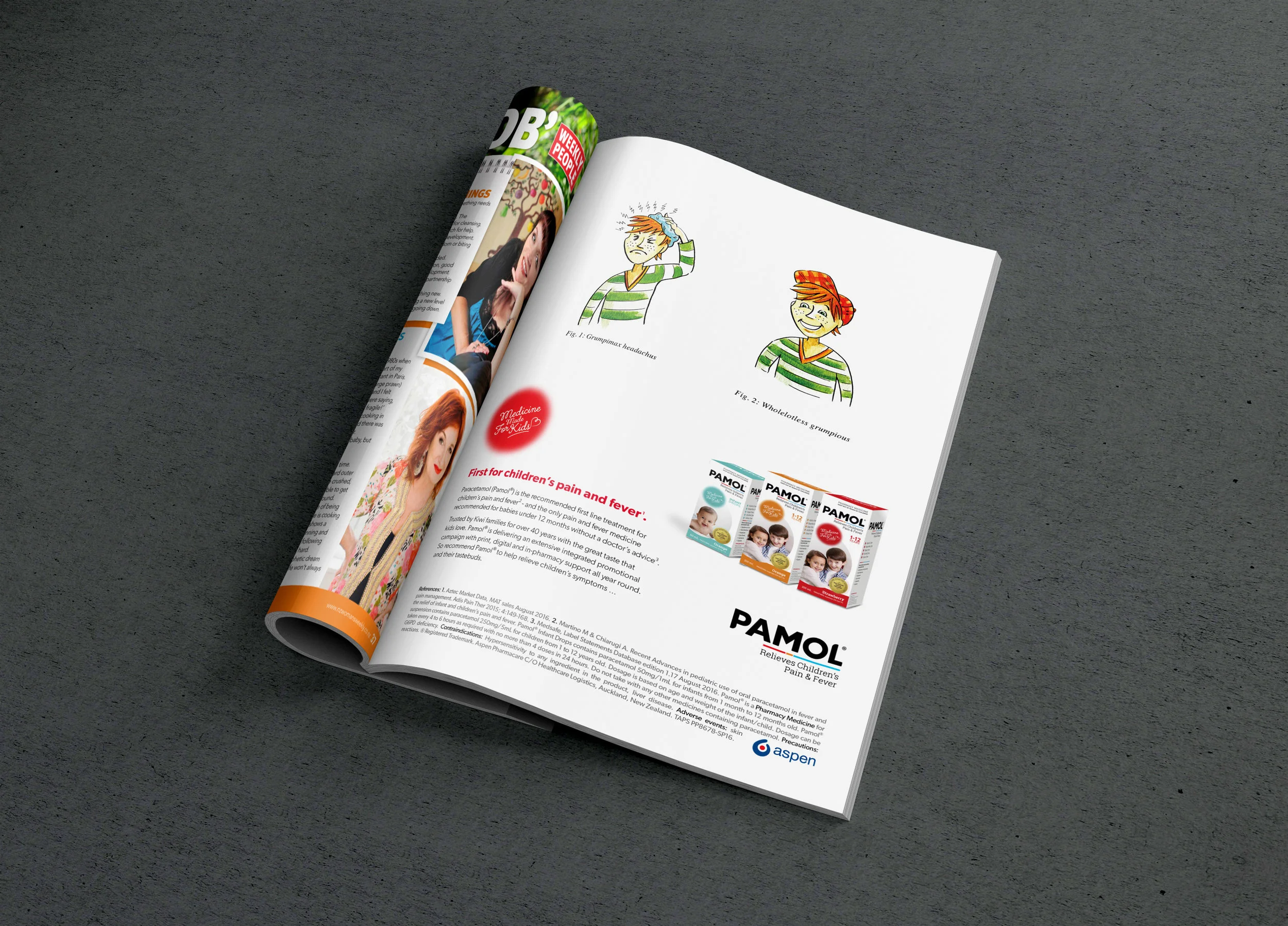 Pamol - Consumer campaign: art direction, design