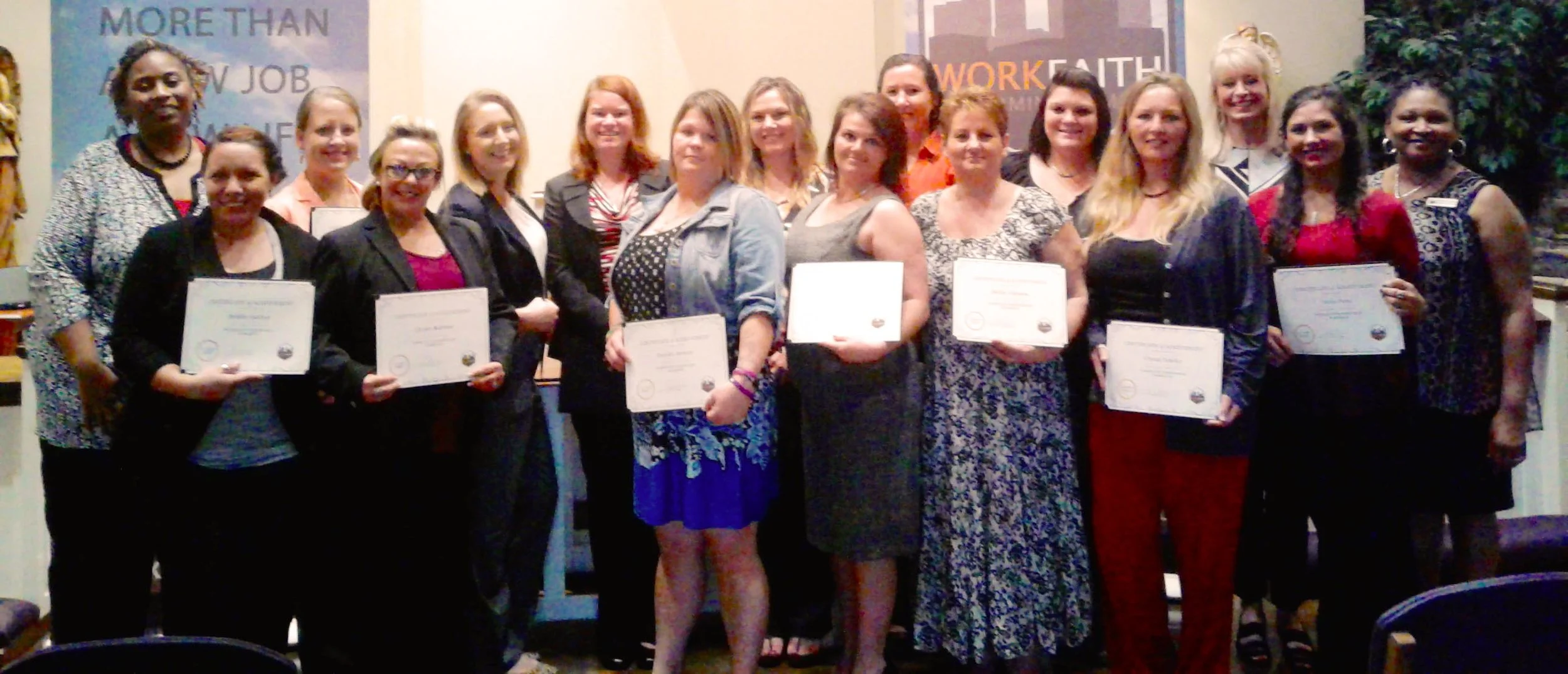 Class 53 participants at their graduation ceremony at The Lovelady Center