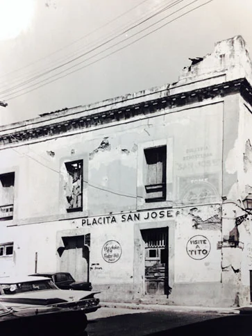 Luna Street façade, San Juan Historic Zone Property files, Institute of Puerto Rican Culture, circa 1950, 106 San José Street.jpg