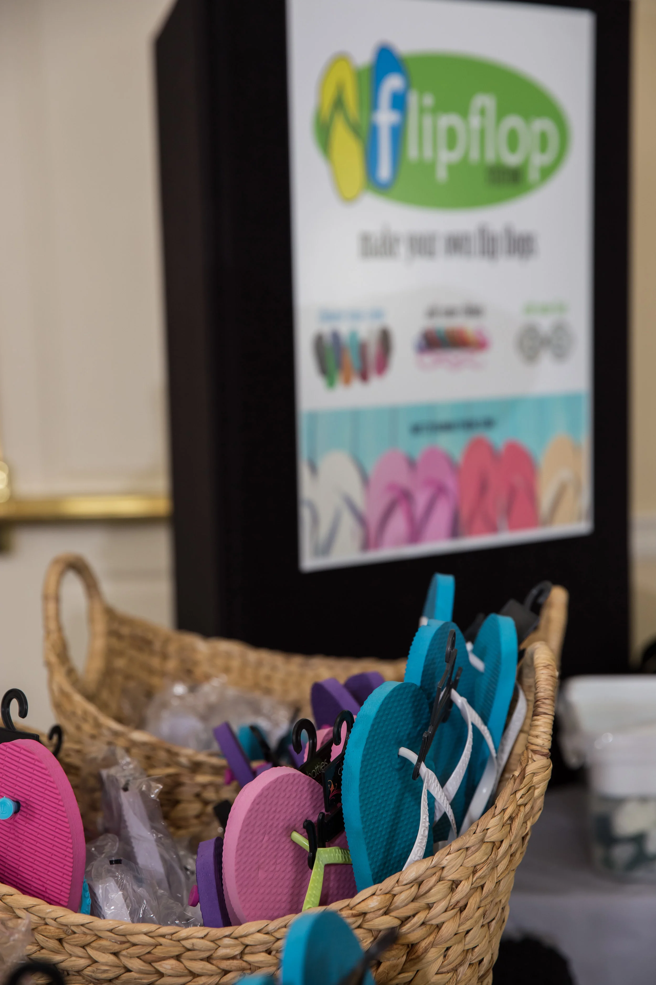 Flip Flop Station - Make Your Own Flip Flops at a Bat Mitzvah