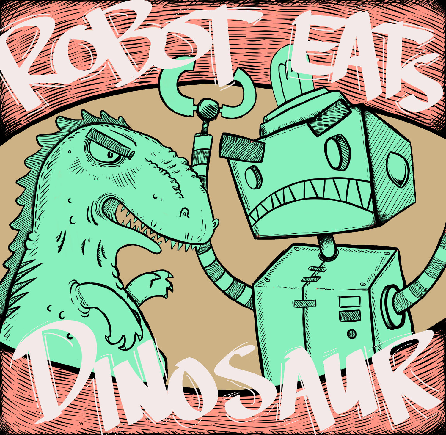 Robot Eats Dinosaur