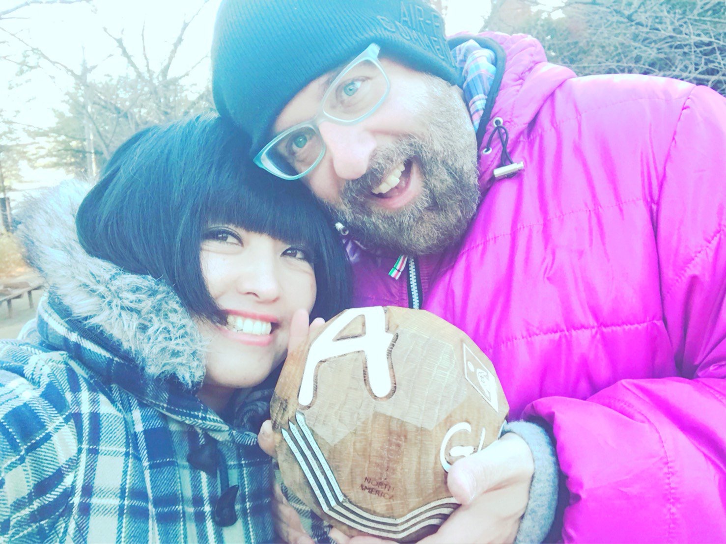 Seiko with her husband Adam.