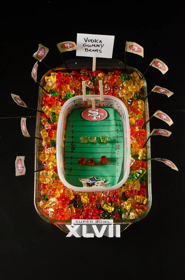 Drunk Gummy Bears Celebrate Superbowl