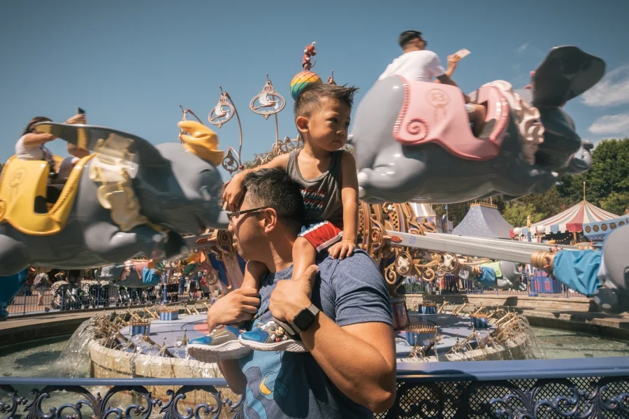 Flores Family Visits Disneyland During Halloween Season