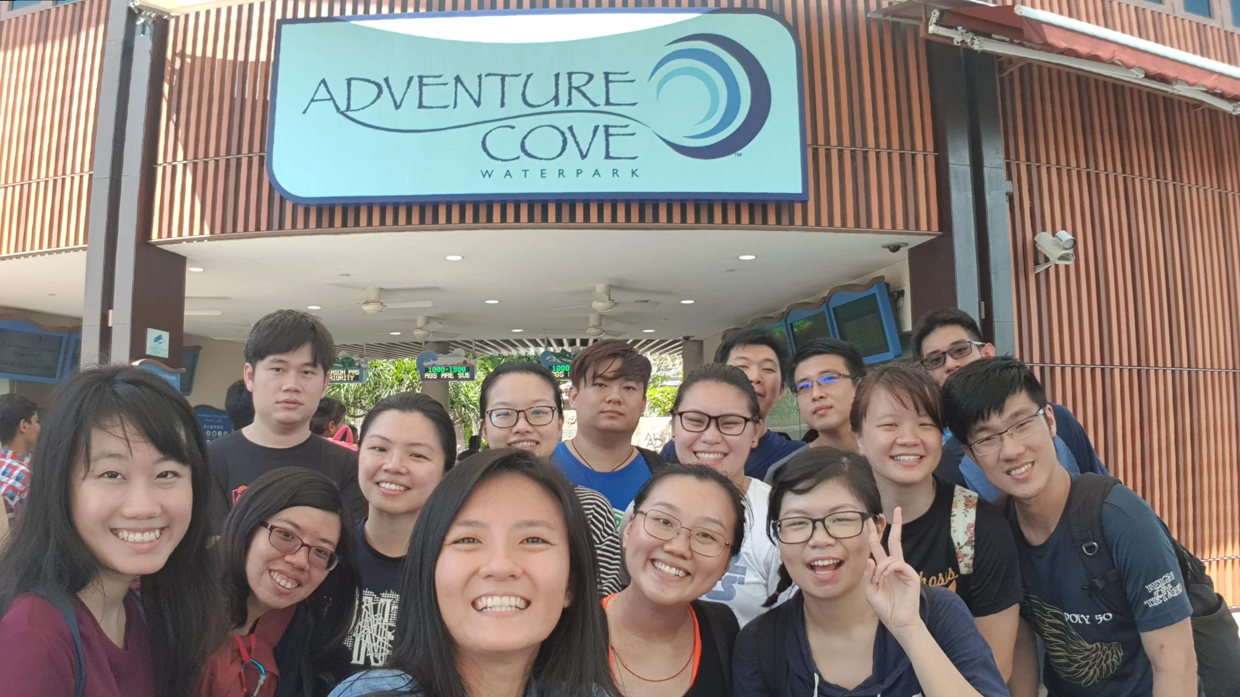 BY Exco bonding at Adventure Cove!