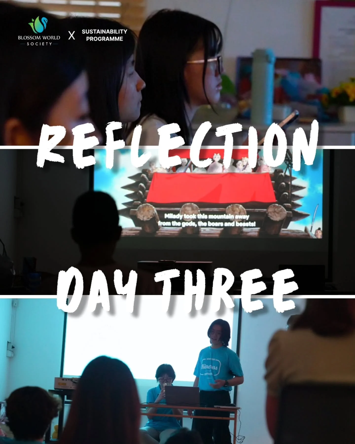 "The workshop showed me new values and I learnt more about different ways to contribute to saving the environment," reflects participant Xuan Gin. Through the film, our learning experience moved beyond simple answers to explore the intense