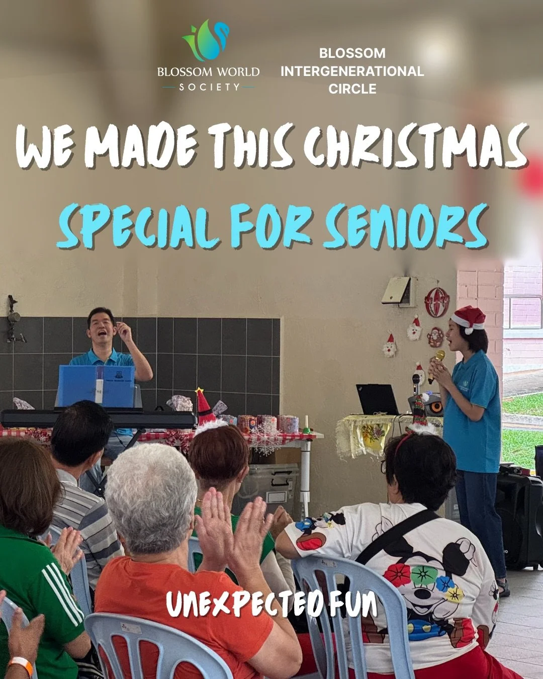 Our Christmas senior engagement was designed around one goal: creating a warm, participatory experience for the seniors we served.

We shared 汤圆(tāng yu&aacute;n) together, delivered a short performance that was very well received, and followed up wi