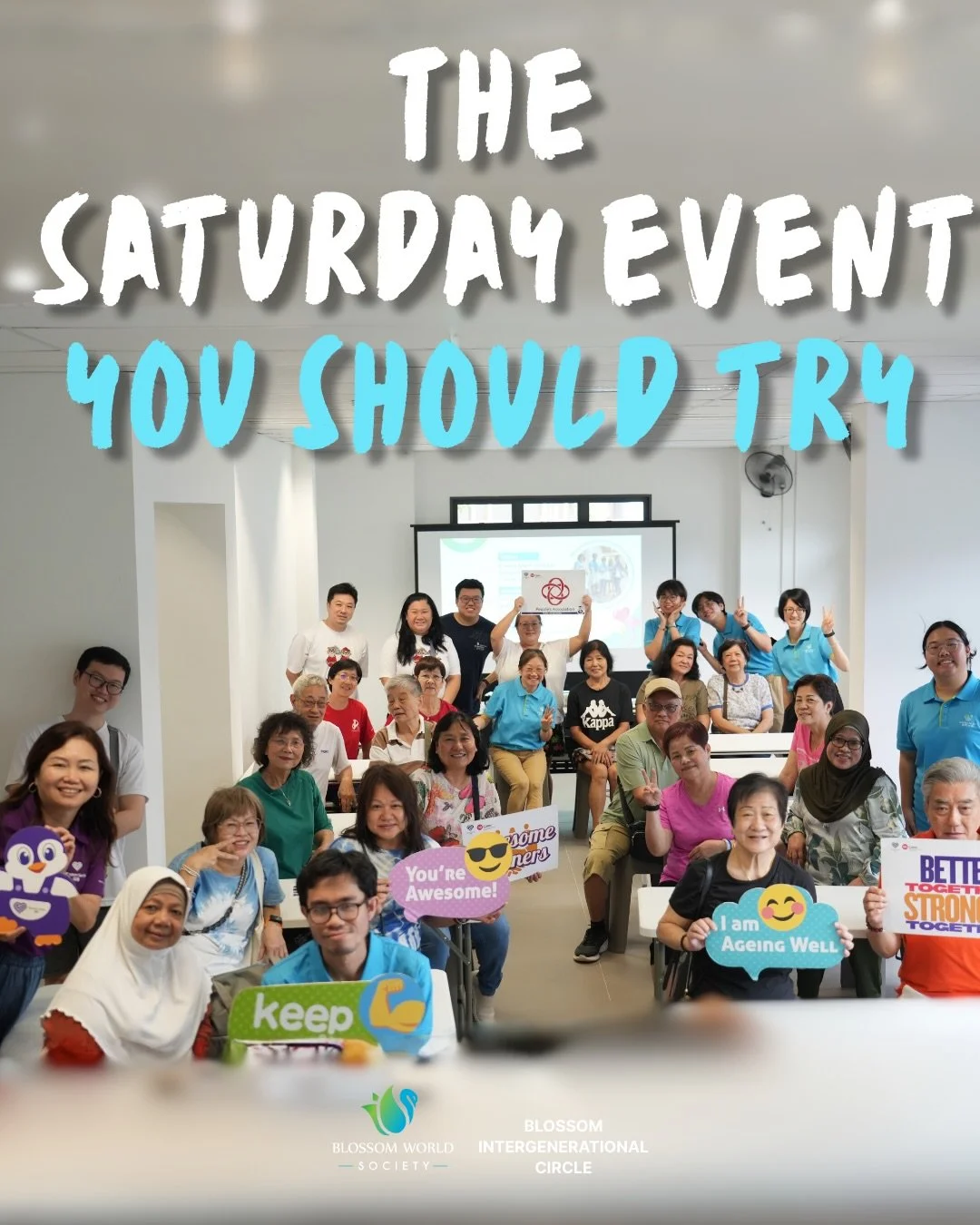 [ THE SATURDAY PLAN YOU SHOULD TRY 🌎 ]

There&rsquo;s a community you&rsquo;re missing out on.

Today was proof that age is just a number when it comes to having fun. We&rsquo;re building something special at Blossom World, and the table is always o