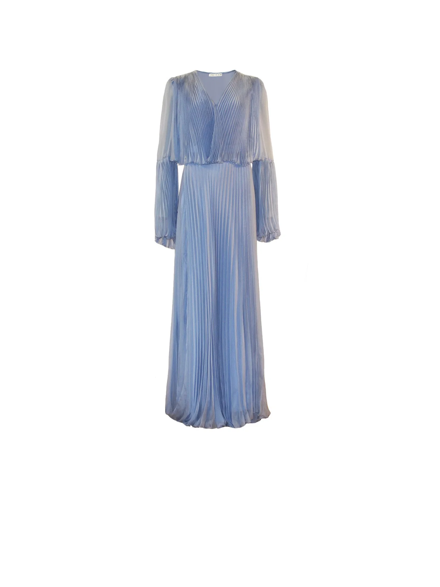 Channel Pleated Wrap Dress