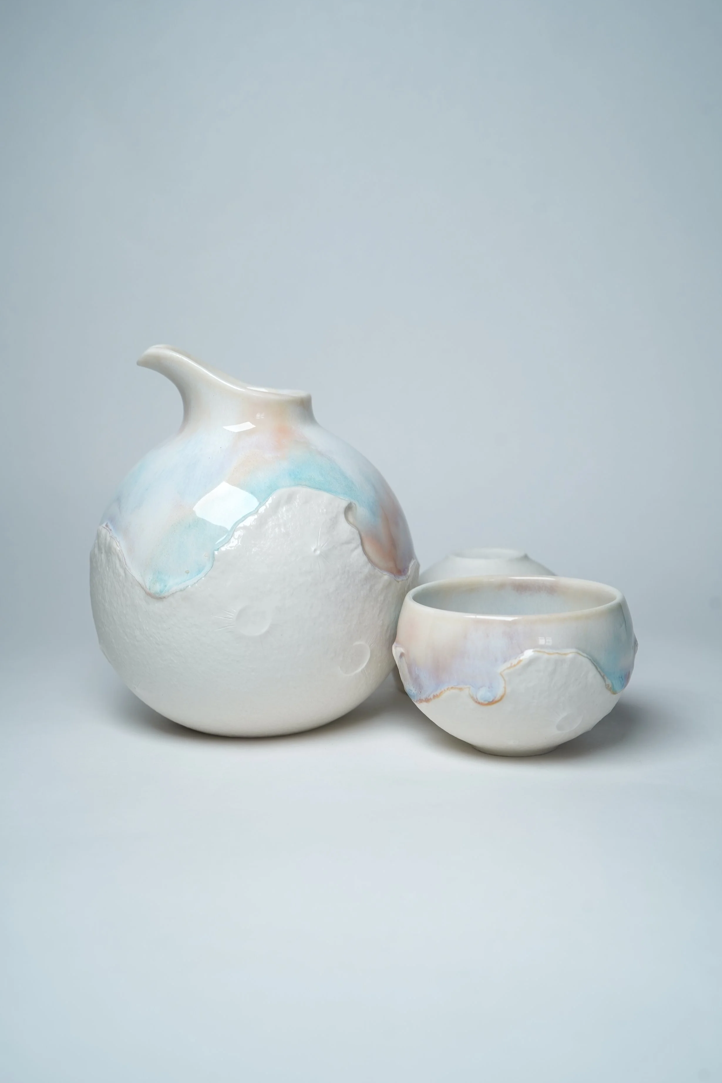 GENGETSU 幻月 sake set （1 bottle & 2 cups)style 1·