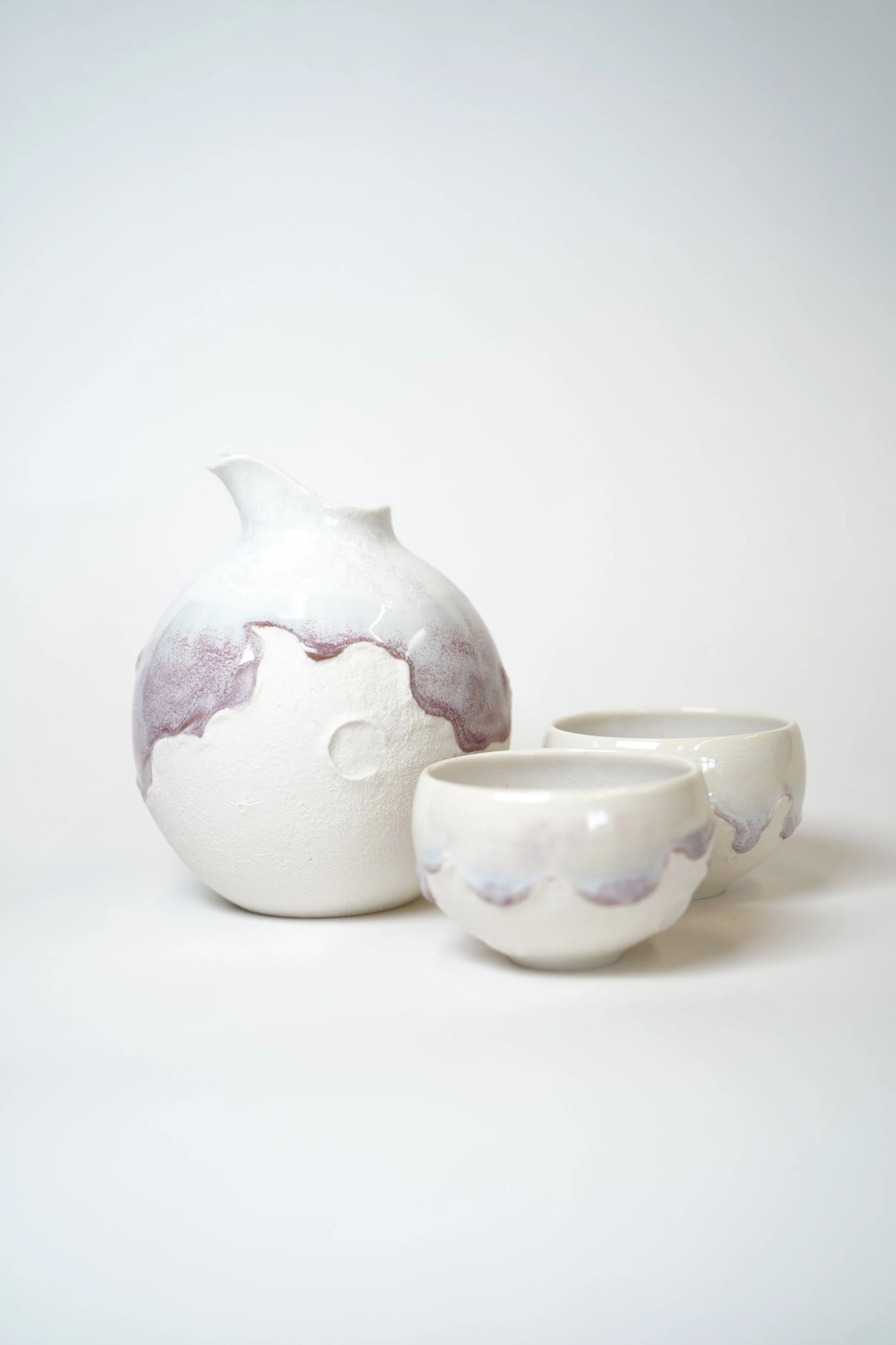 Light Moon 昼月 sake set （1 bottle & 2 cups)