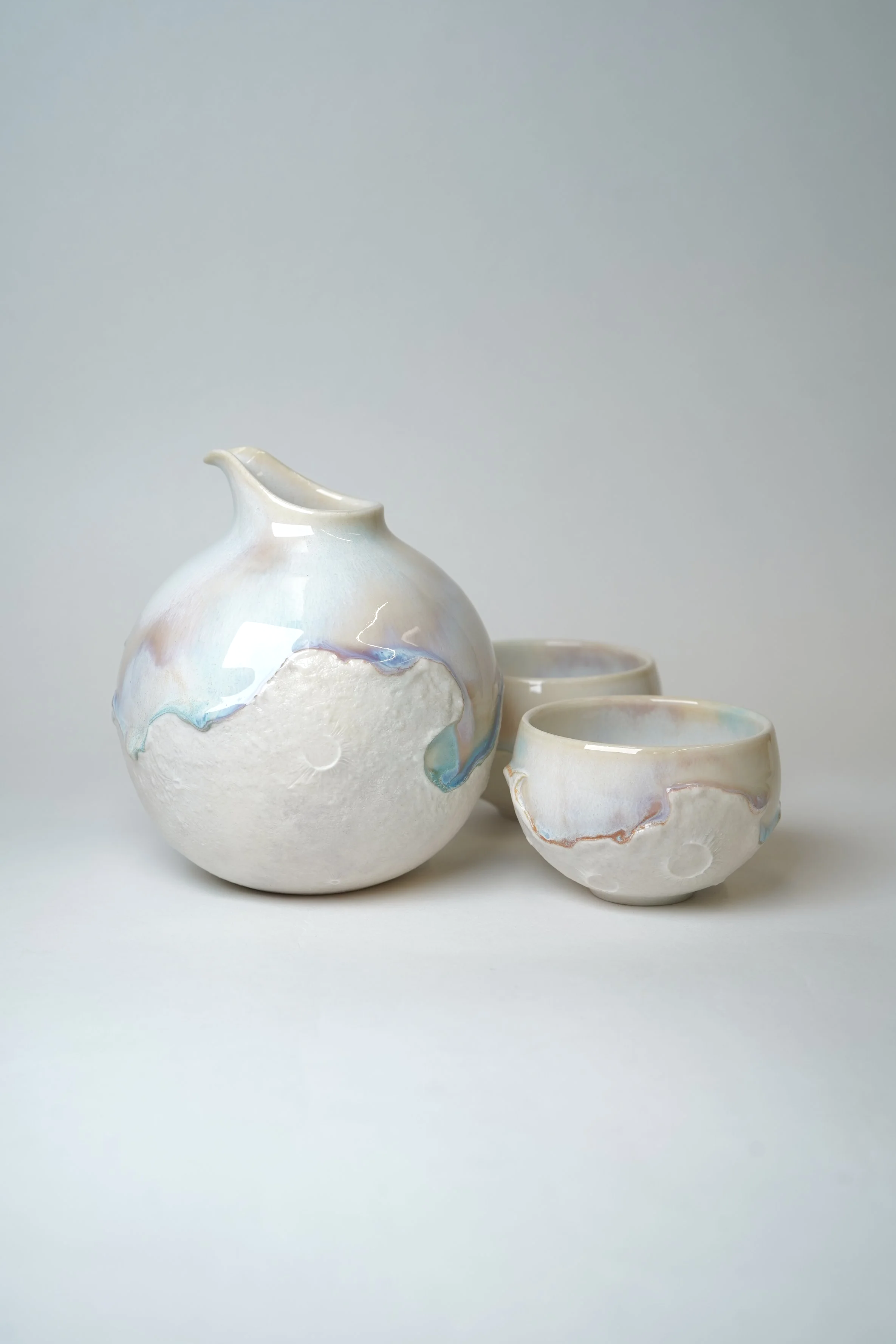 GENGETSU 幻月 sake set （1 bottle & 2 cups)style 1