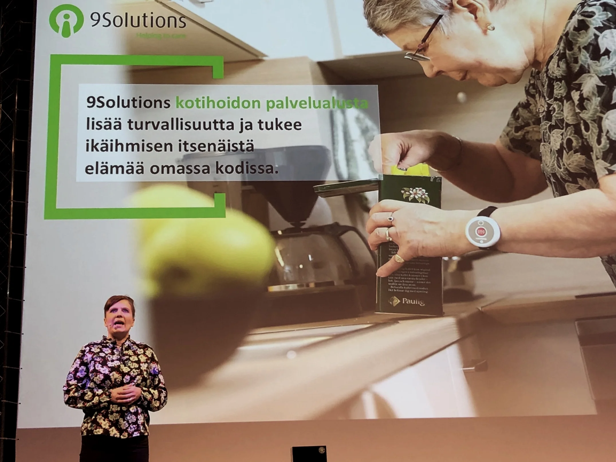 Hyvinvointiteknologian tuotteet esillä TERVE-SOS -tapahtumassa Oulussa. Vuorossa 9Solutions.