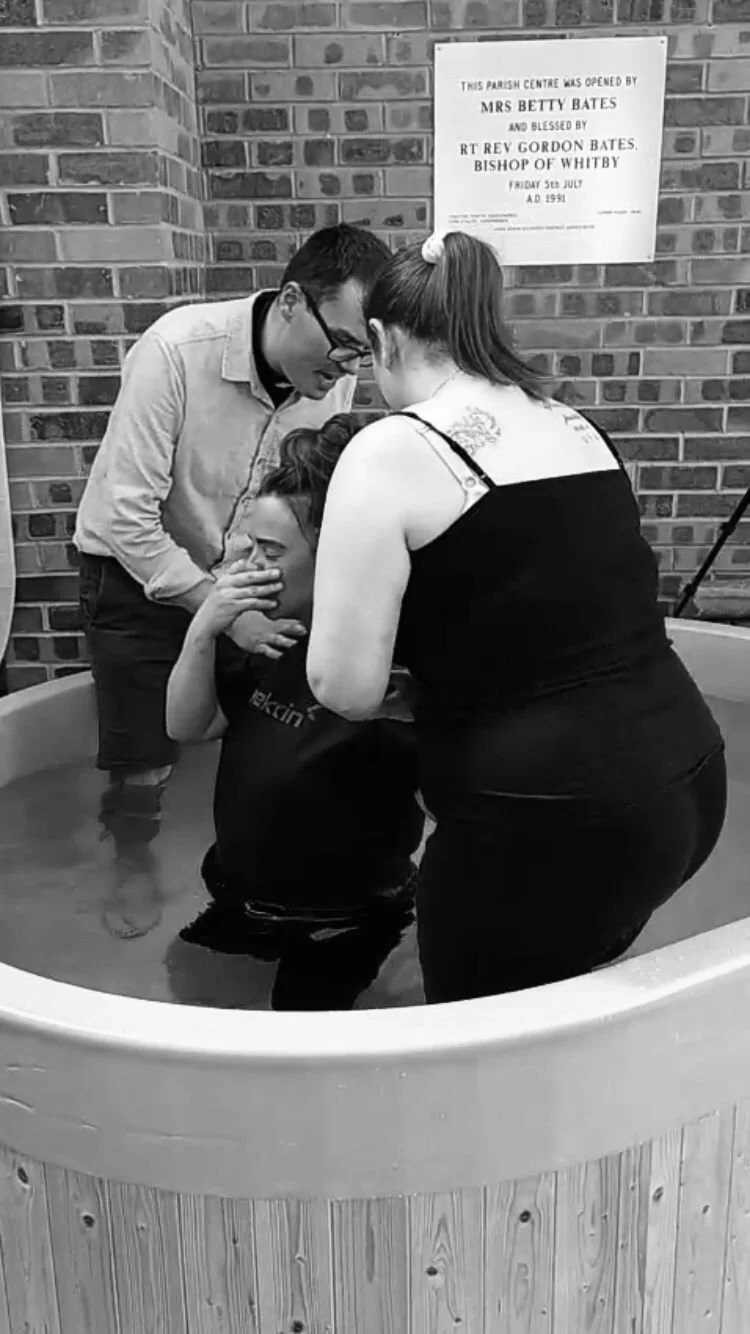Laura's Baptism - family photo BandW.jpeg