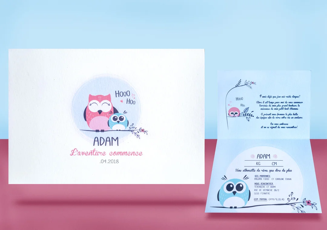Personalised Birth Card