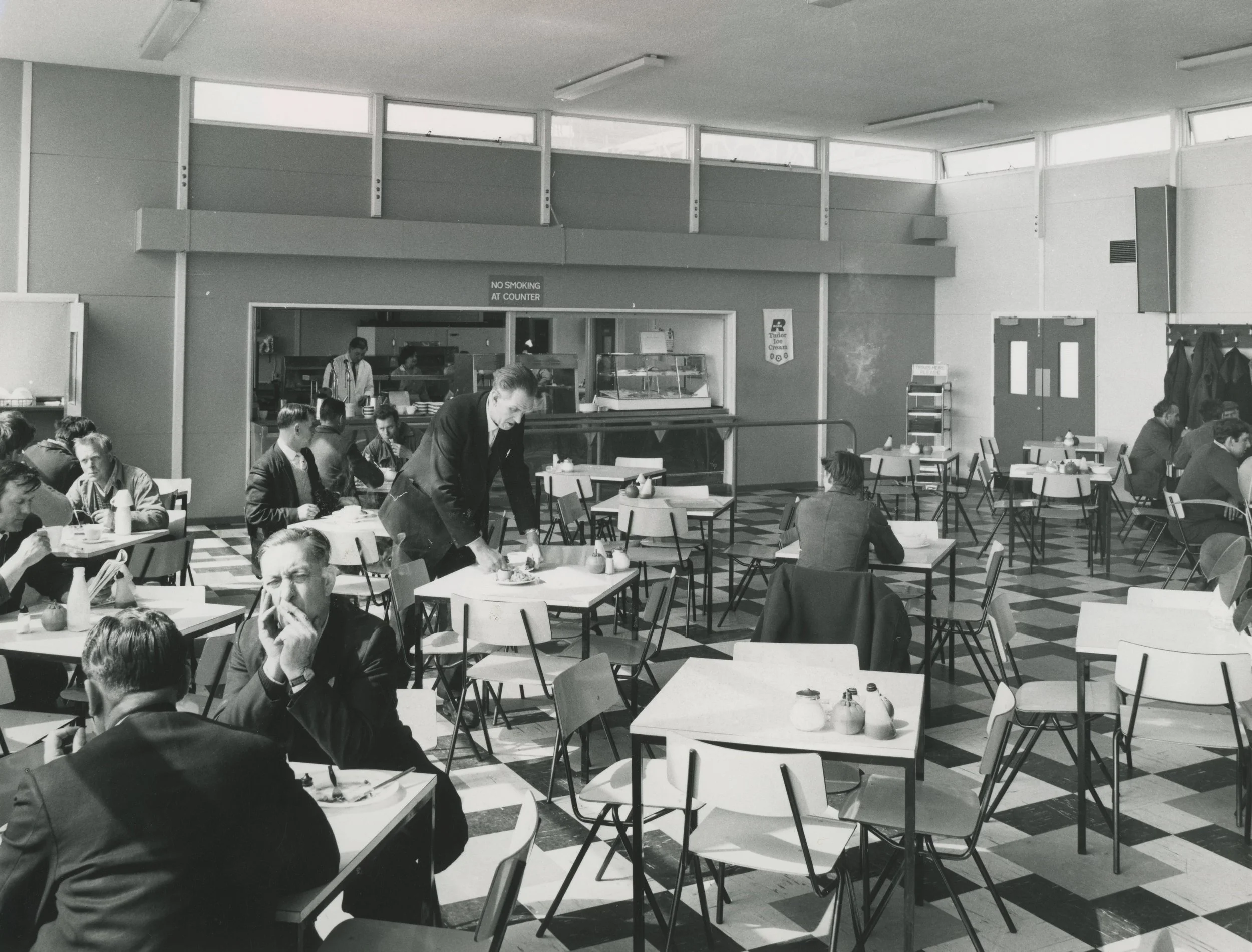 The 'Diana' Dock Restaurant. Albert Dock, Hull. April, 1970. Photographer - Herbert Ballard Commissioned by ABP.
