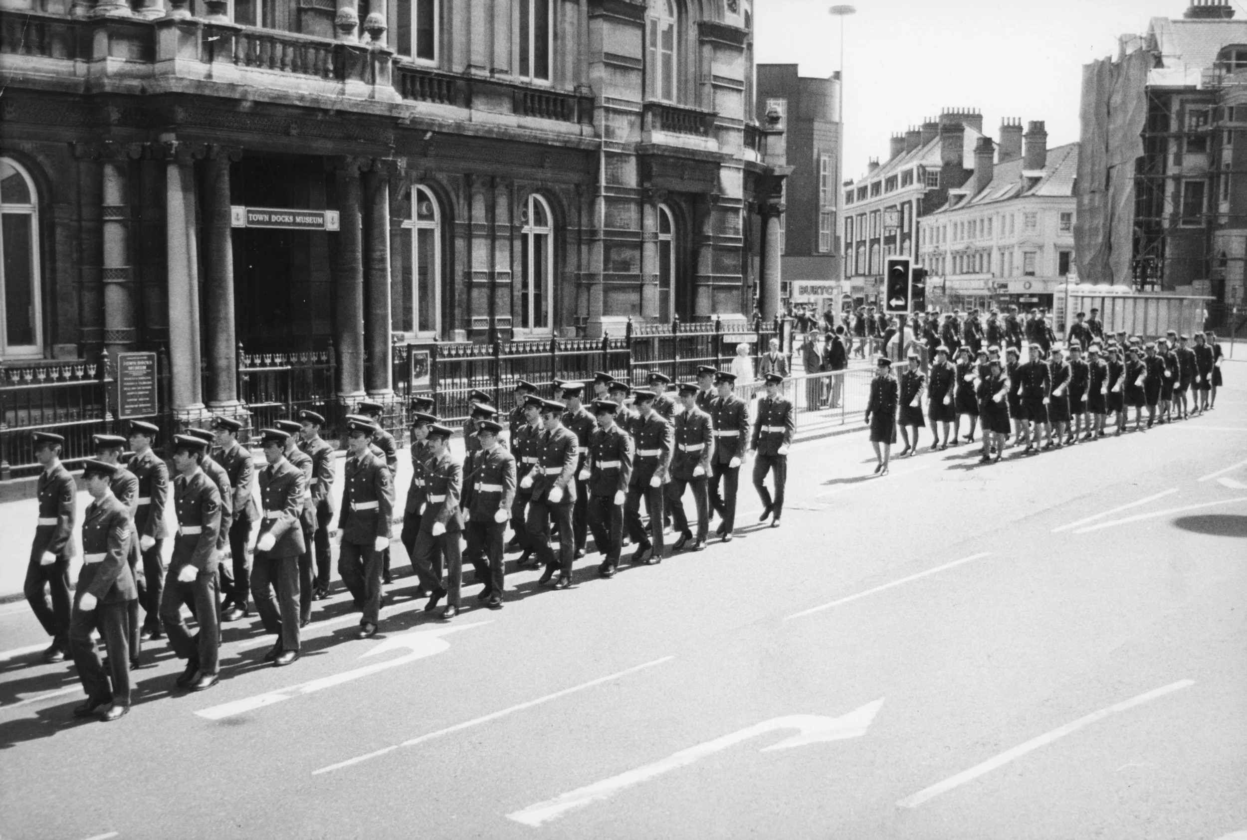RAF march-past, Amy Johnson memorial parade 18 May. Commissioned by Hull Daily Mail.