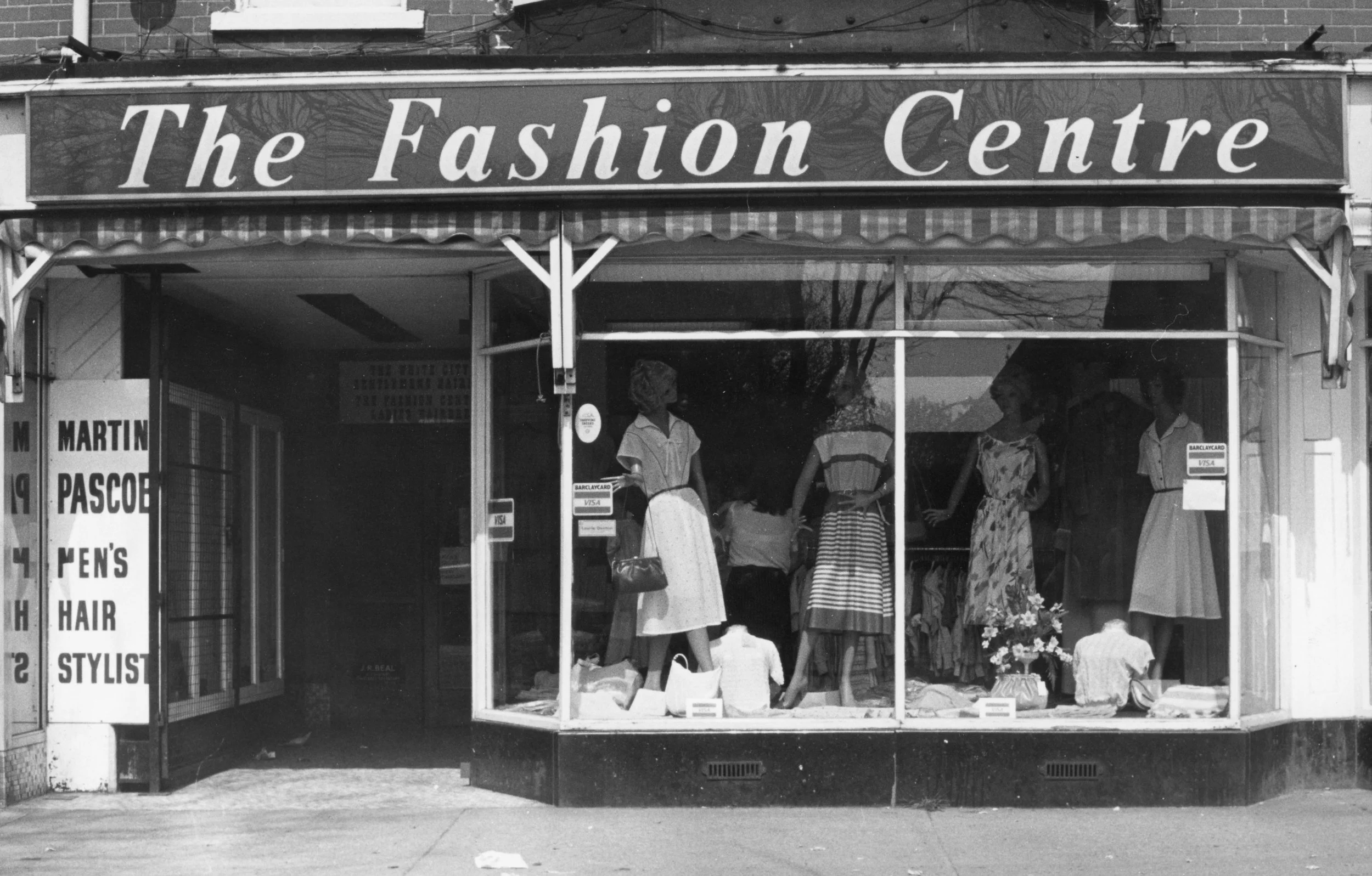 The Fashion Centre dress shop, Anlaby Road, May 1984. Commissioned by Hull Daily Mail.