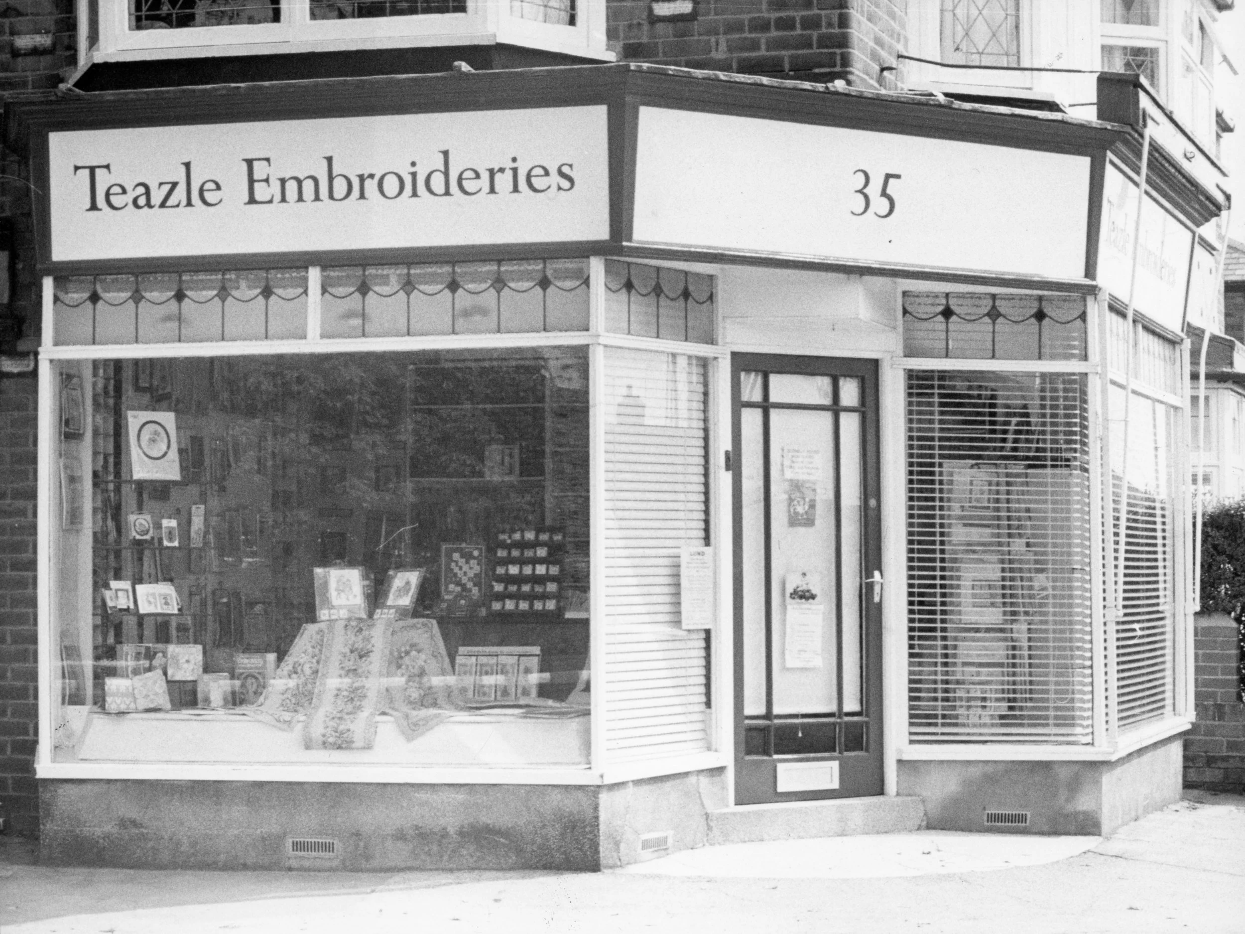 Teazle Embroideries shop, Anlaby Road, 09-06-1983. Commissioned by Hull Daily Mail.