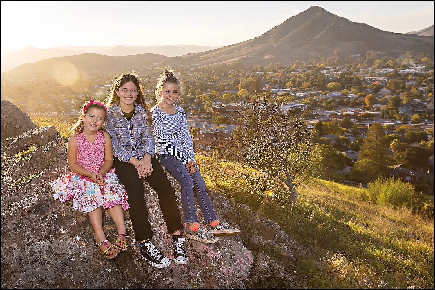 Three sisters, Terrace Hill, San Luis Obispo, CA