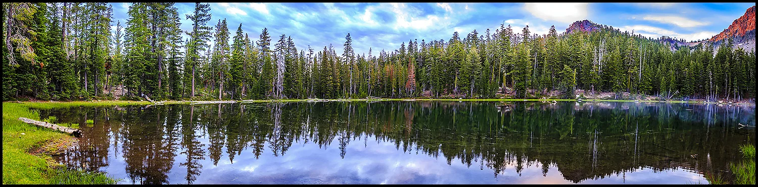 A panoramic view of Magee Lake, CA