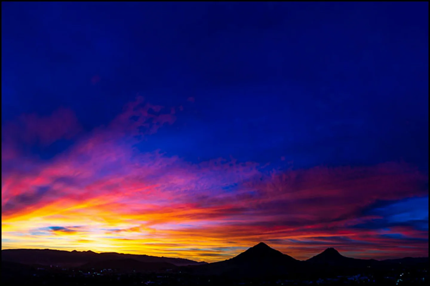 Sunset from Terrace Hill, San Luis Obispo, CA