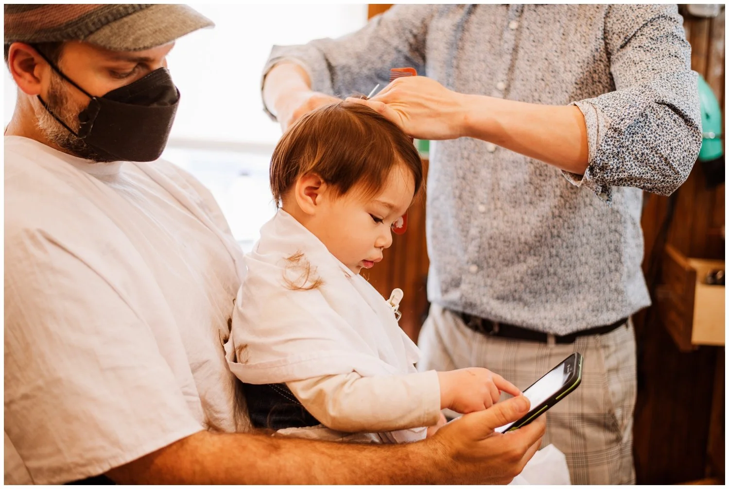First Haircut at Paul Molé Barber Shop in NYC