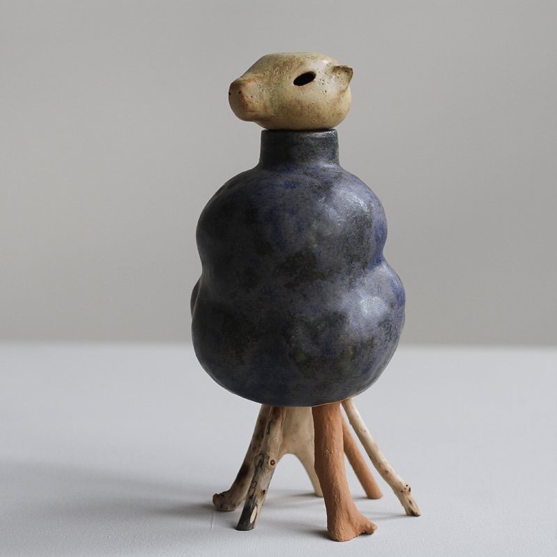 C E R A M I C S // MARMOT Canopic Jar - glazed ceramic and found wood.

Find this piece from my latest ceramics collection inspired by ancient pottery from Egypt and the Americas - in my online shop.