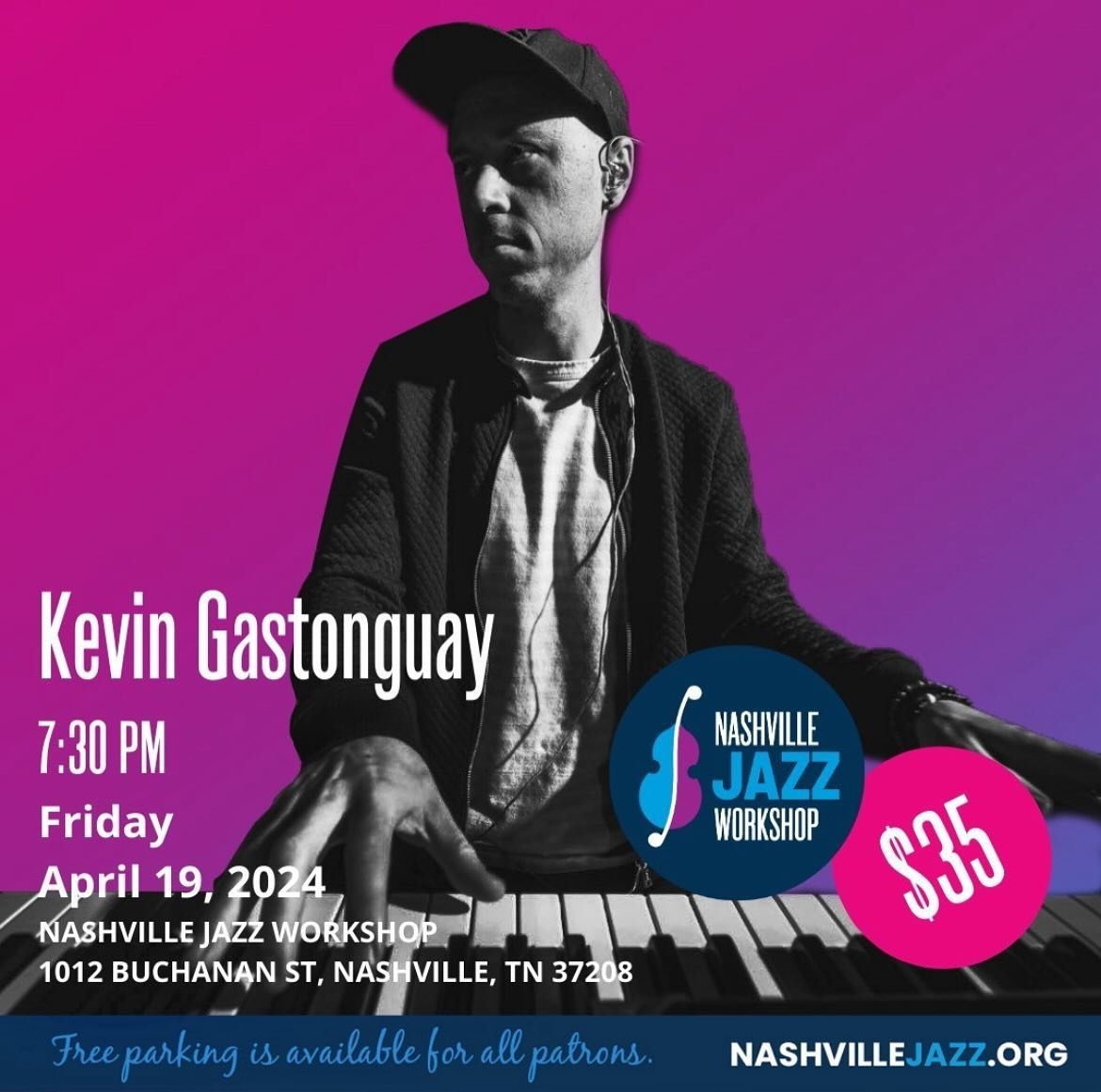 We&rsquo;re partnering with Nashville Jazz Workshop to connect you with the timeless art of jazz! Join us for an unforgettable performance by @kevingastonguay at Nashville Jazz Workshop&rsquo;s Jazz Cave (1012 Buchanan Street | Nashville, TN 37208) o