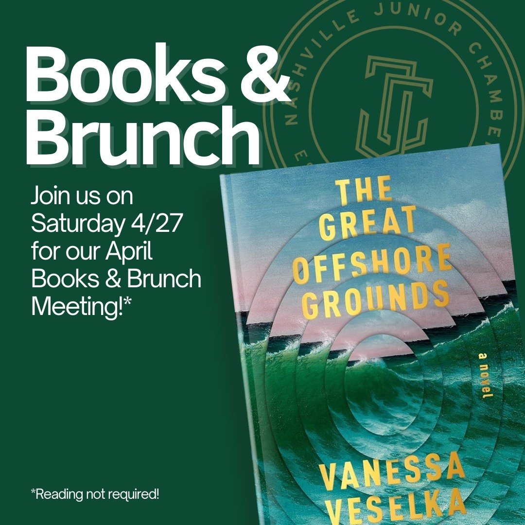 Join us Saturday April 27th at 10 am for our April Books &amp; Brunch Club Meeting! Whether you've read our book, The Great Offshore Grounds by Vanessa Veselka, or just want to enjoy a fun brunch with friends, all are welcome! Brunch will be potluck 