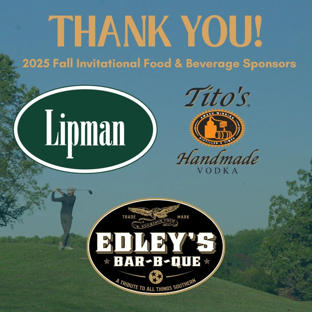 Our Fall Invitational wouldn't be complete without amazing food and drinks! A huge thank you to @edleysbbq for serving up lunch, @lipmanbrothers for sponsoring our beverage carts, and @titosvodka for bringing their spirit to the course. We're gratefu