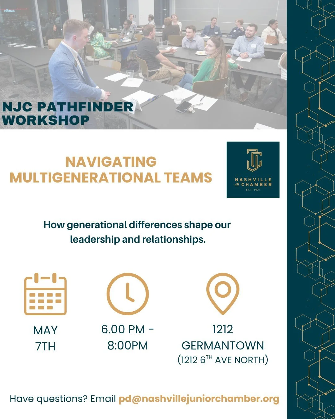 ⚠️ TOMORROW: Navigating Multigenerational Teams

Join us on May 7 for a two hour interactive workshop where we will explore how generational dynamics influence the way teams communicate, collaborate, and lead.

You will leave with practical strategie