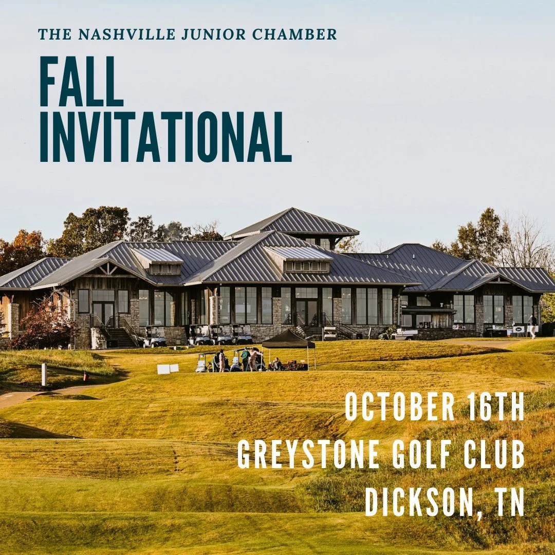Grab your clubs and support the Nashville Junior Chamber at our 2026 Fall Invitational Golf Tournament! Join us on Friday, October 16, at GreyStone Golf Club for a day of golf, networking, and community impact. Don&rsquo;t miss out&mdash; register at