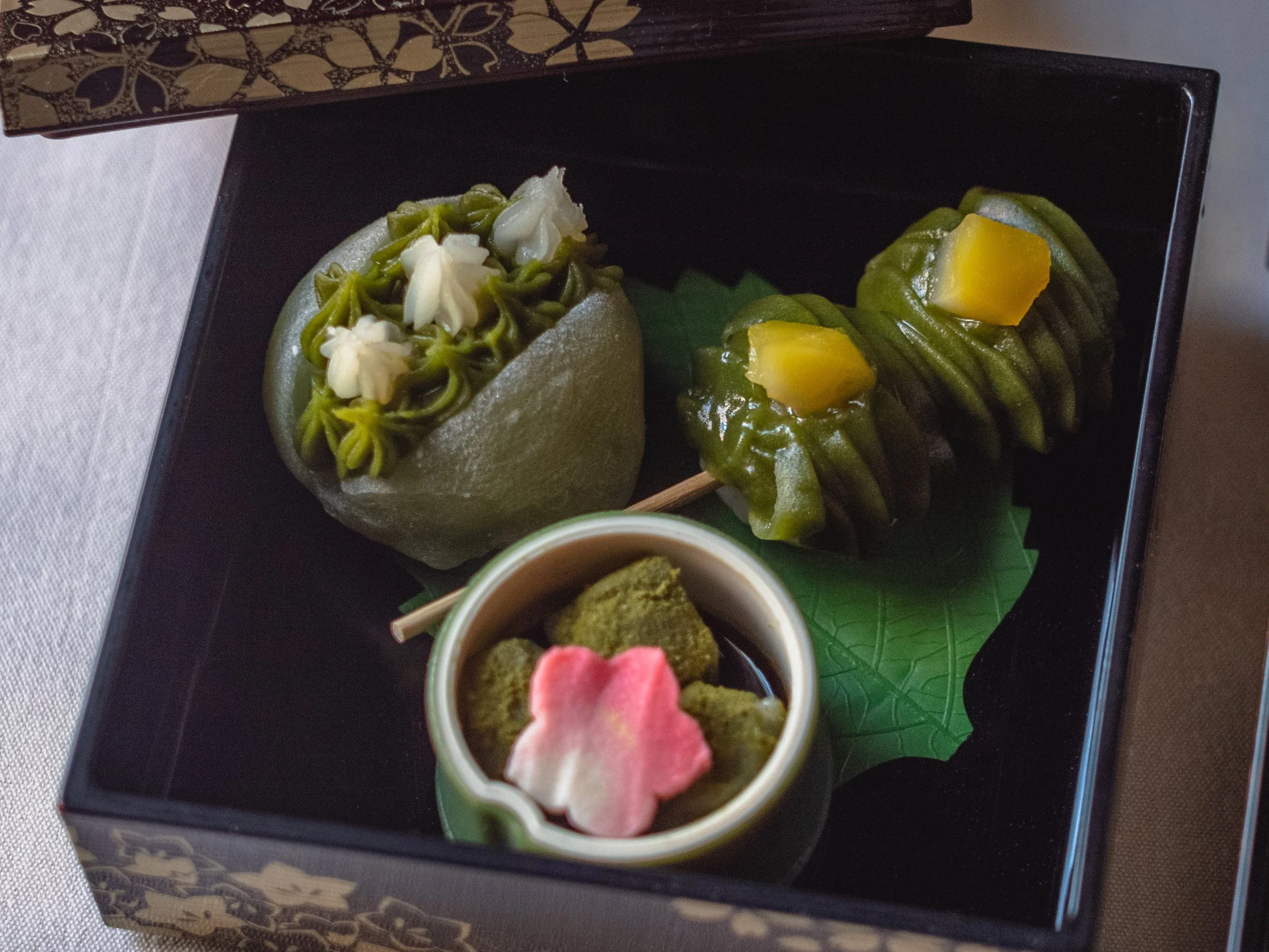 Cha-An Matcha Daifuku,  Matcha Dango, Warabi Mochi