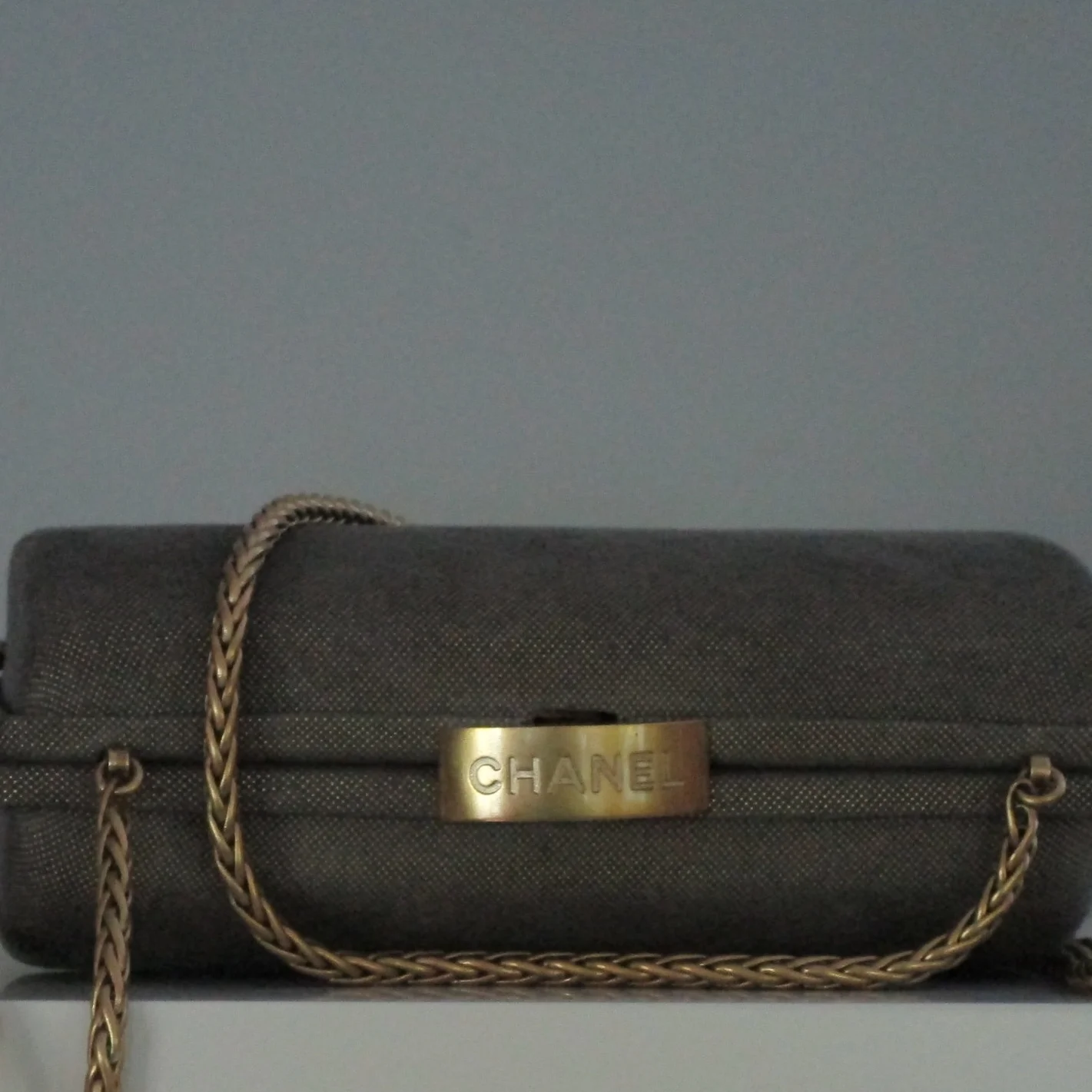 SOLD-Chanel Evening Shoulder/Clutch Hardcase Purse